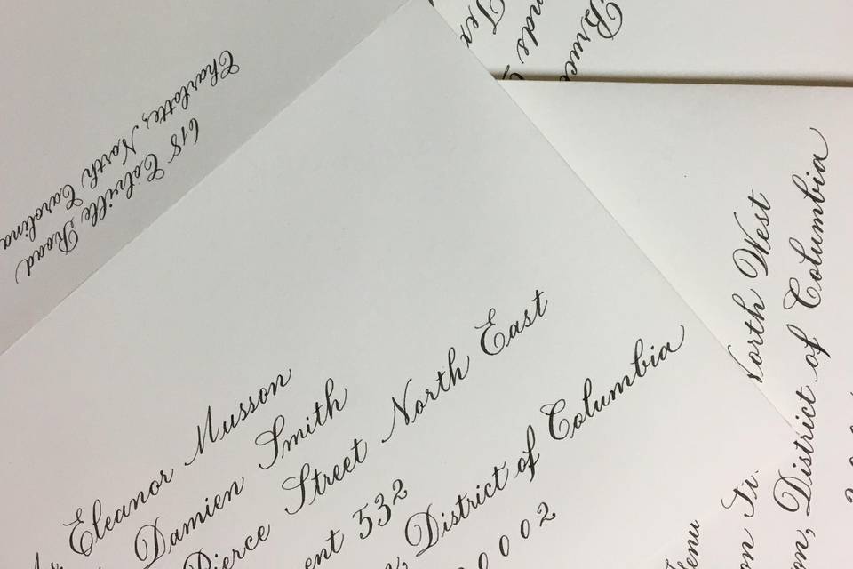 Calligraphy of Charlotte