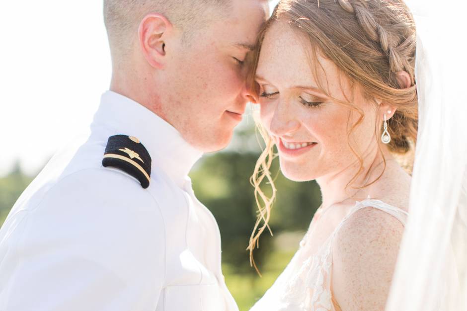 Braided updo for brides