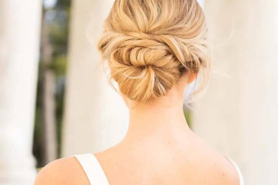 Updo for blondes