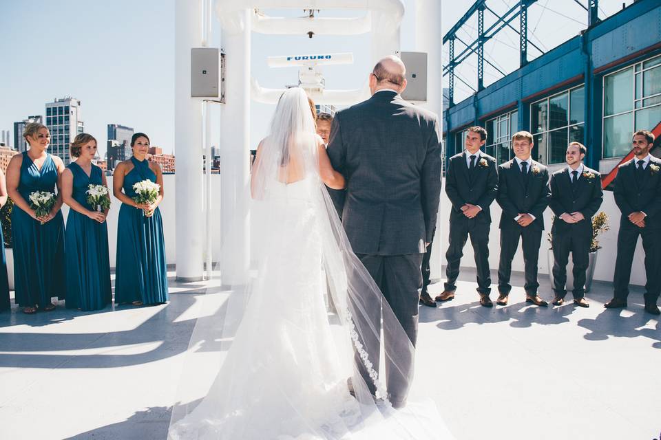 Arrival of the bride