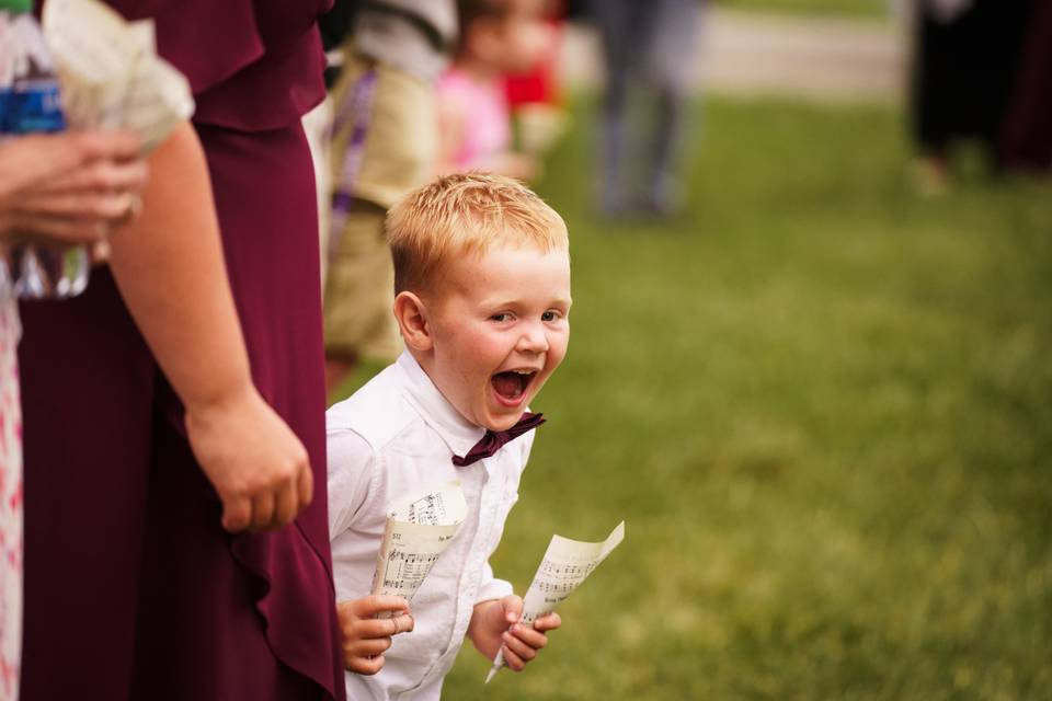 Excited boy