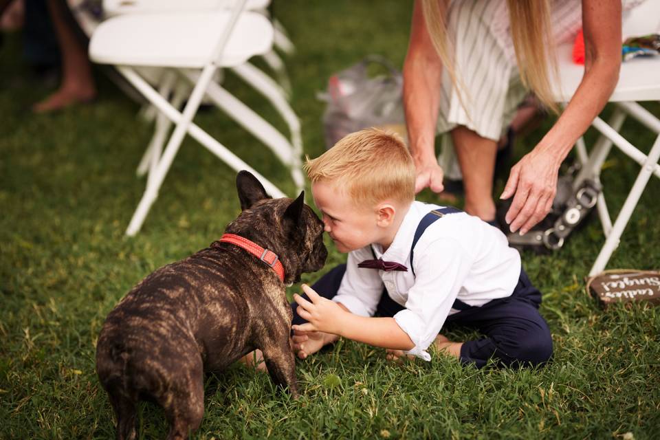 Boy with dog