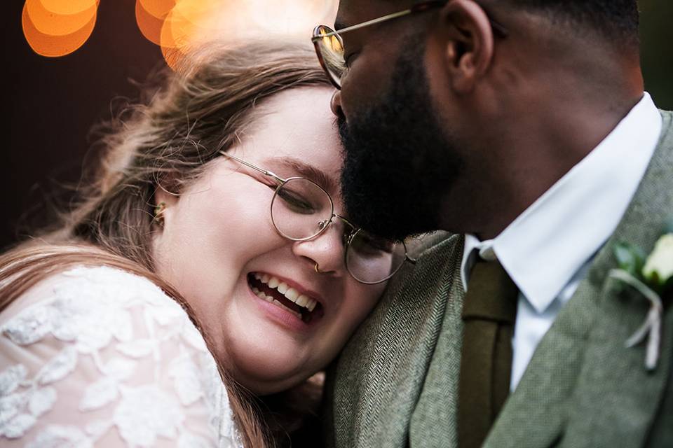 Groom Kissing Bride