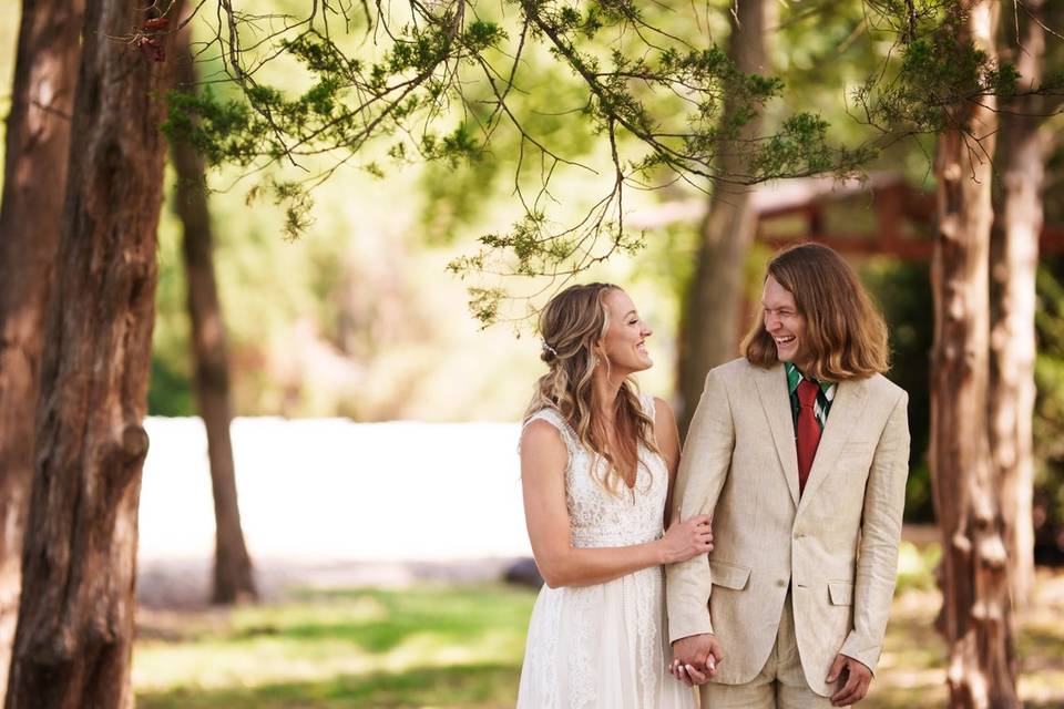 Couple in the trees