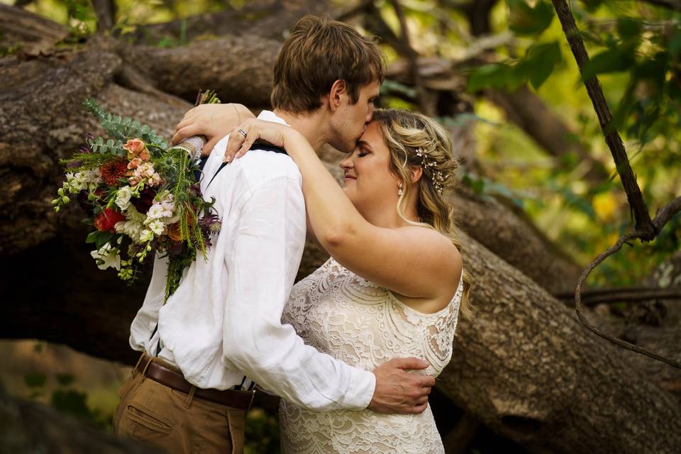 Couple in the trees