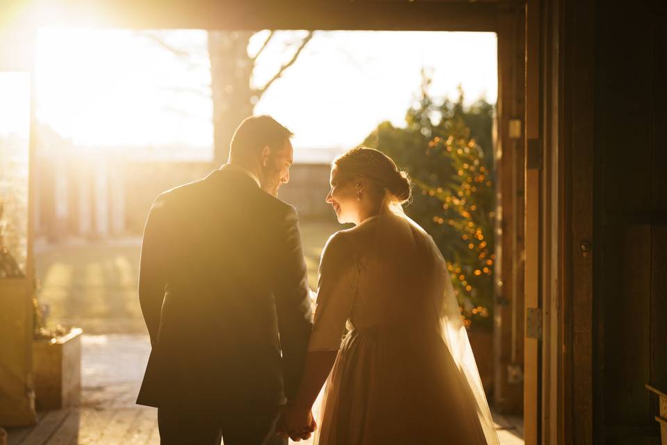 Couple at golden hour