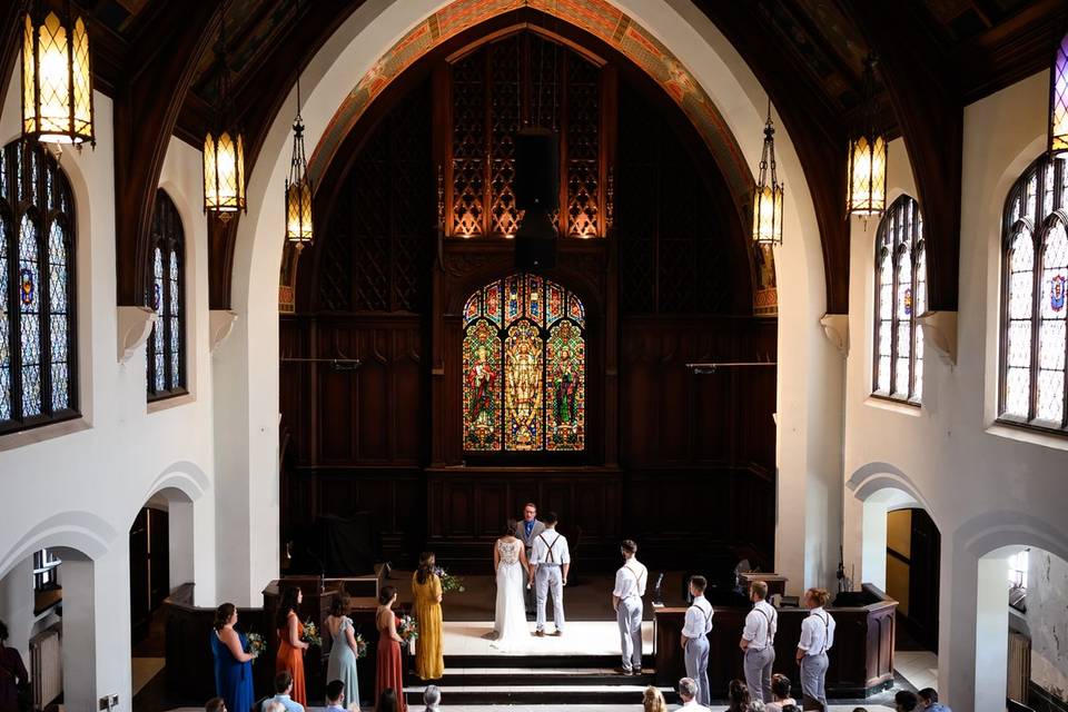 Ceremony arial view