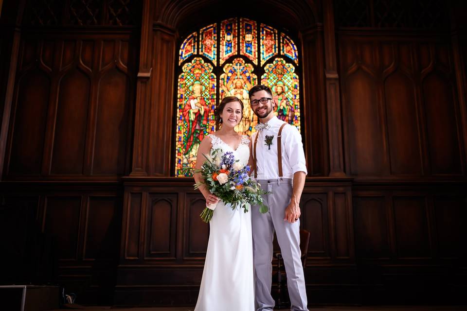 Couple after ceremony