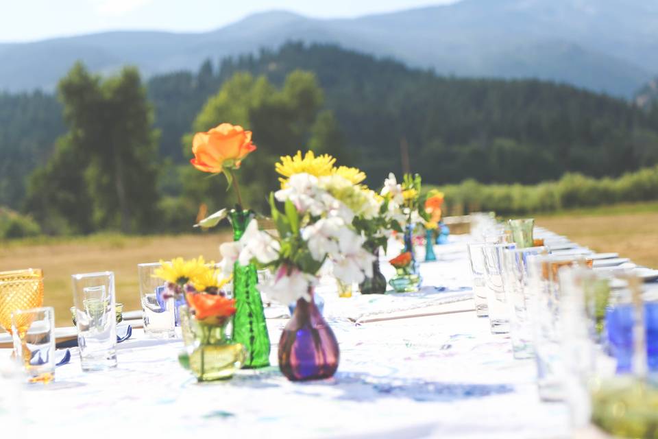 Tablescape with a view