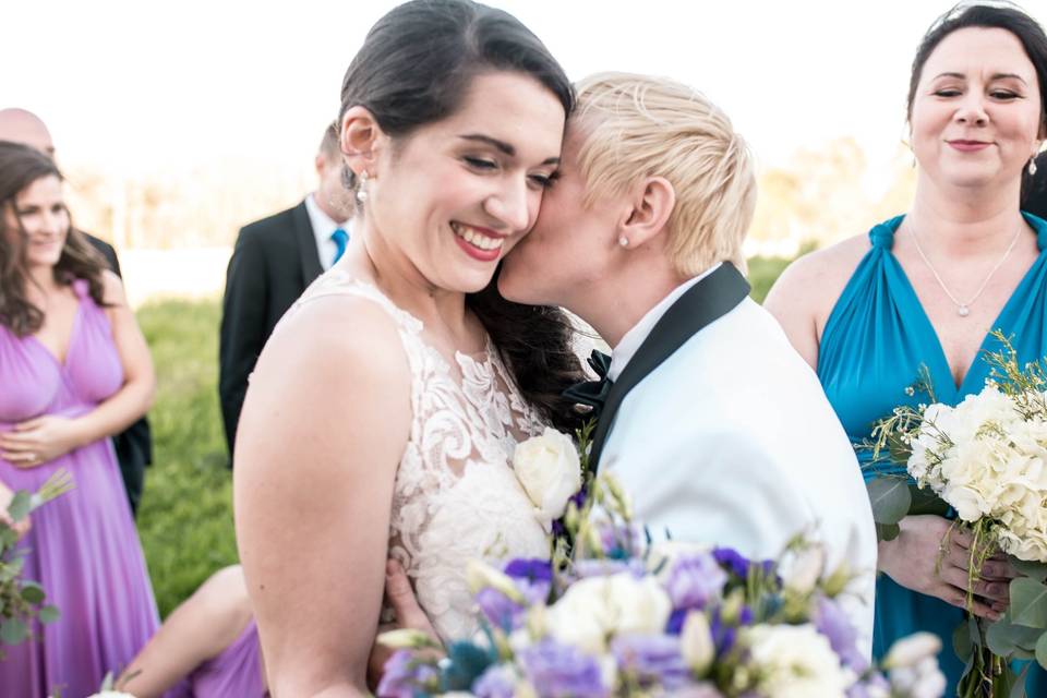 Intimate barn wedding