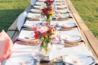 Dining area set-up