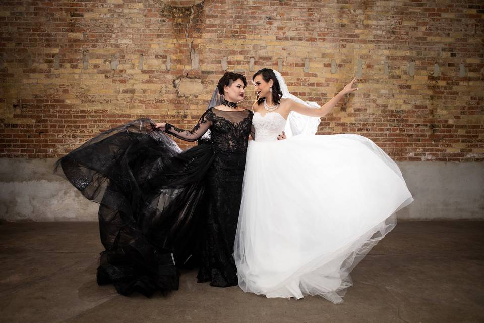 LGBTQ+ Wedding Black Dress