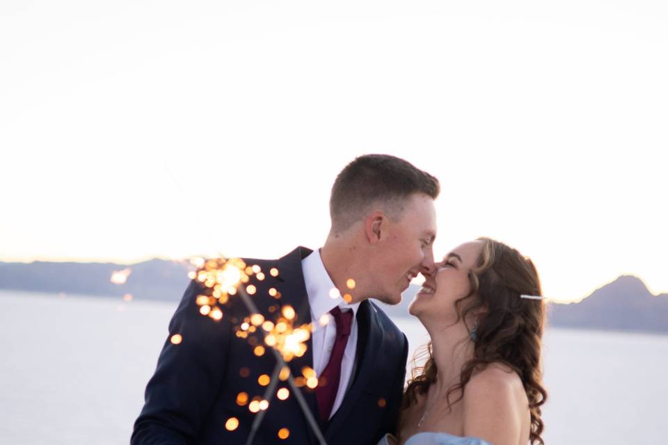 Salt Flats Sparkler Photos