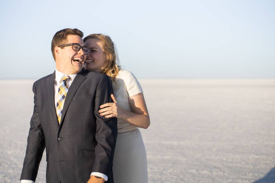 Salt Flats First Look Bridals