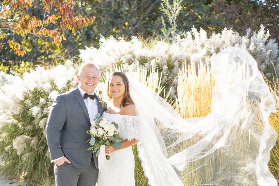 Cathedral Veil Wedding Day