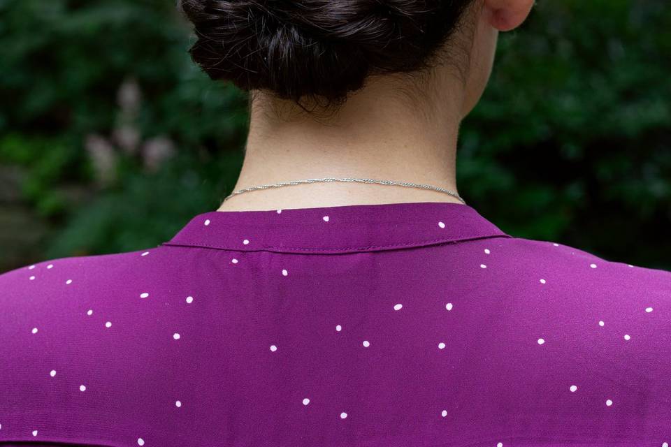 Bridesmaid updo hairstyle