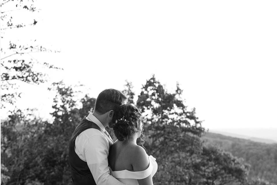 Romantic natural-looking updo