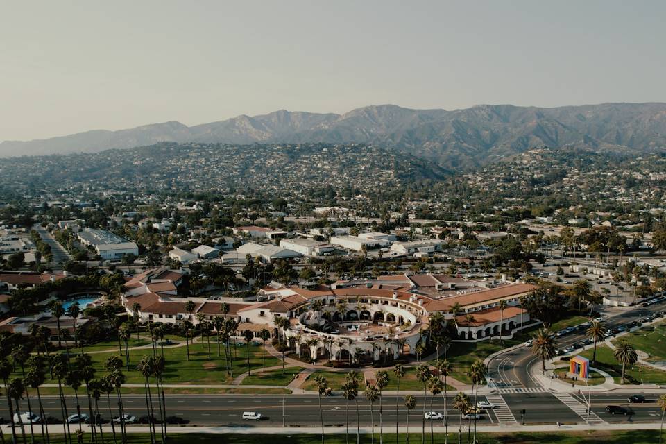 Drone Hilton Hotel Santa Barba