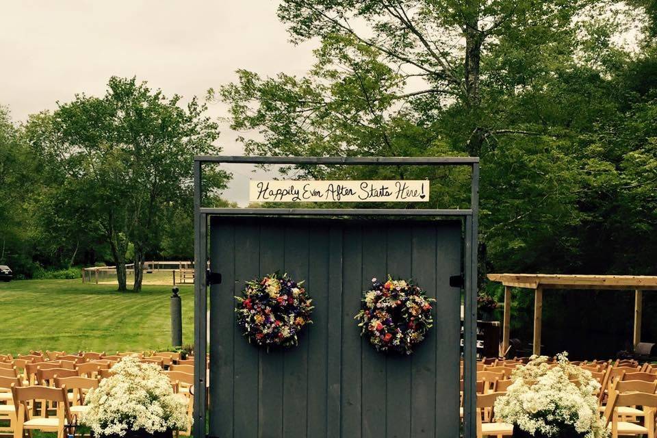 Doorway to the ceremony