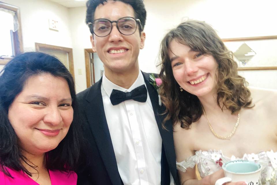 Their church wedding organist