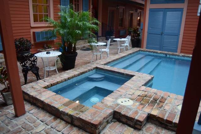 The courtyard pool