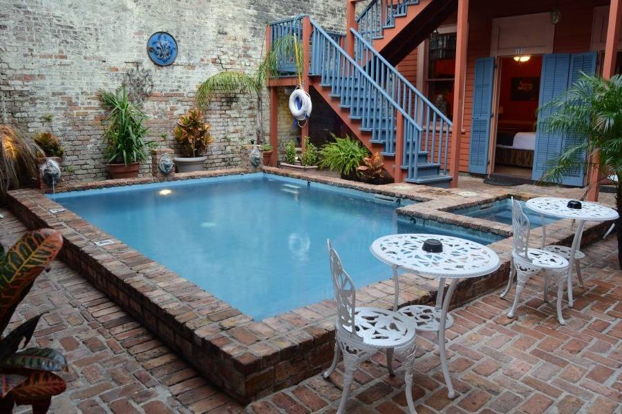 The courtyard pool