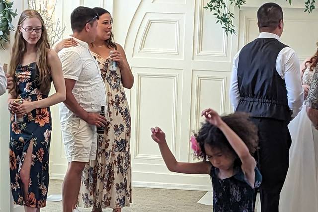 Flower girl in the mood