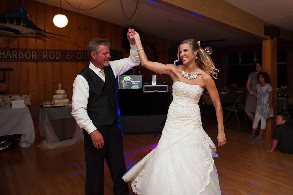 Twirling the newlywed