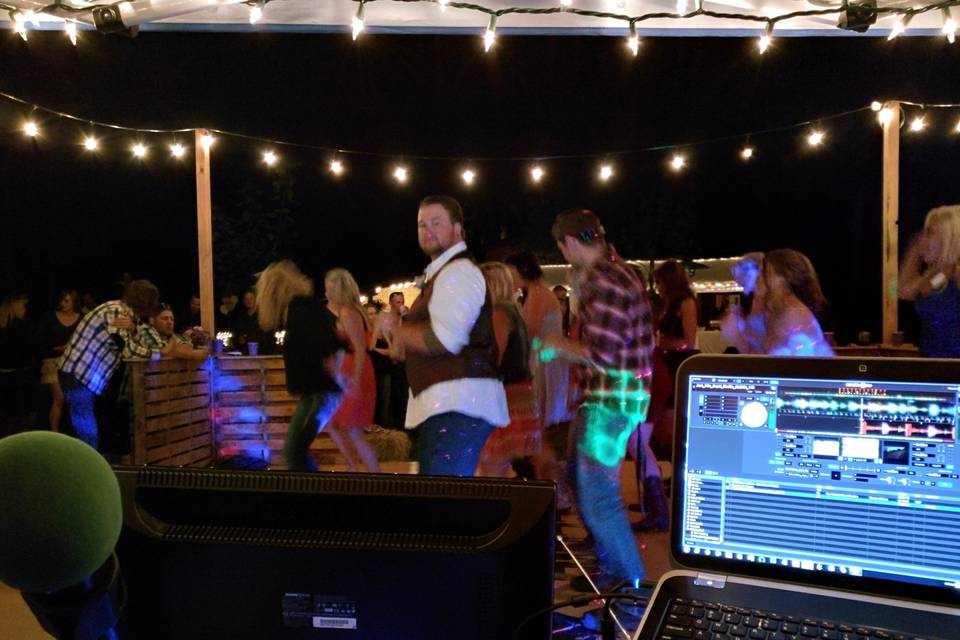 Wedding dance party