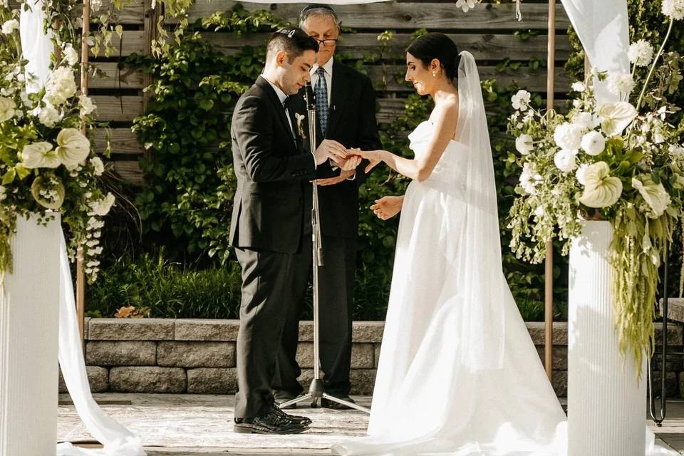 Simple chuppah, Milwaukee