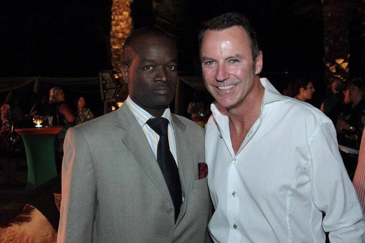 Glenn Ferguson, Bahamas wedding Officiant & Planner hanging out with celebrity planner Colin Cowie at Atlantis Paradise Island