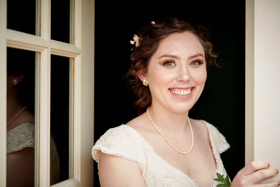 Bright smiling bride