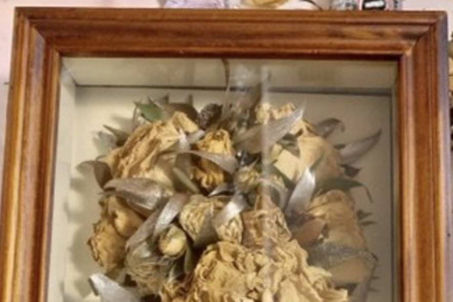 Wedding Bouquet Shadowbox