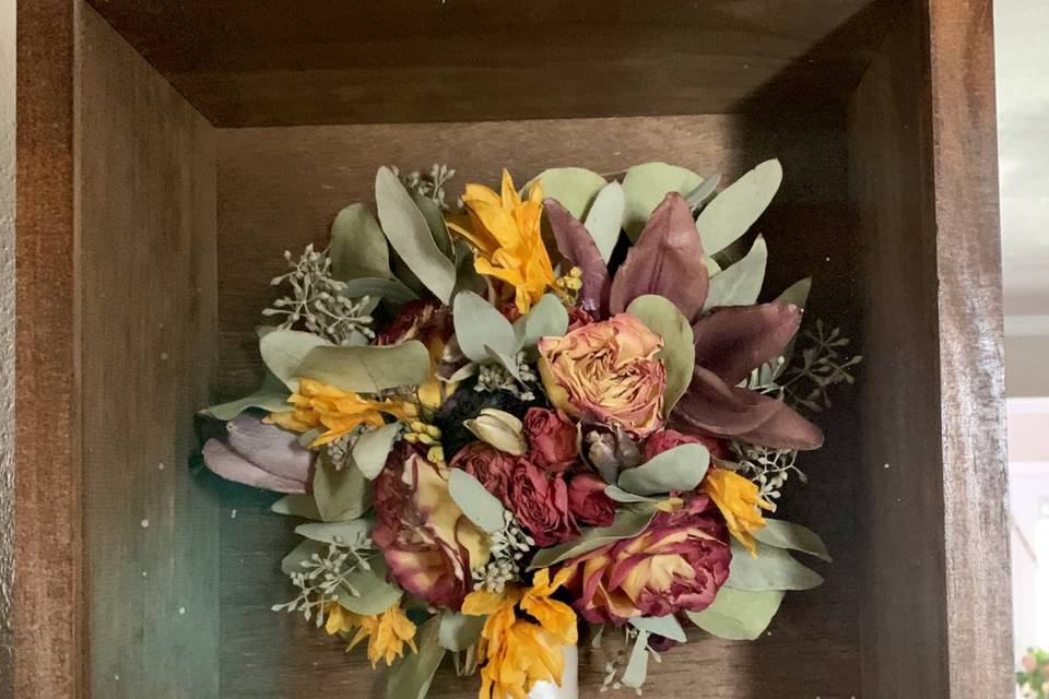 Wedding Bouquet Shadowbox