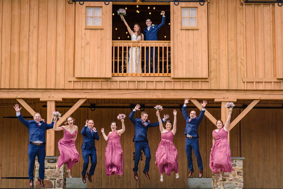 Wedding Party Jump!