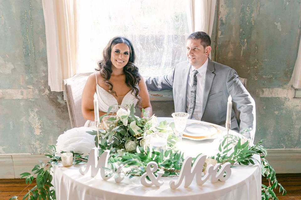 Bride and Grooms Table