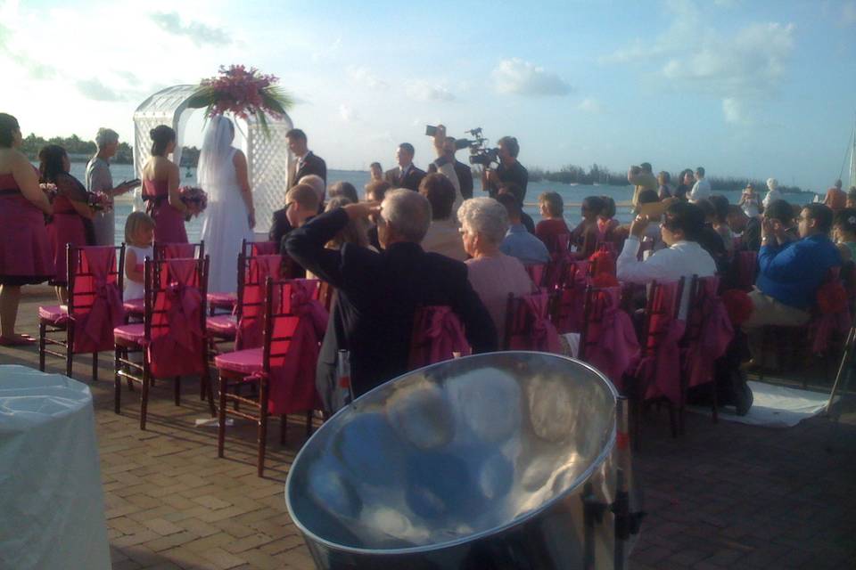 Drums at the wedding ceremony