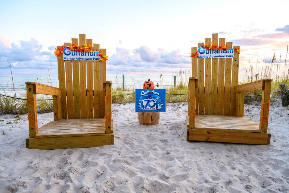 Beach views at Gulfarium