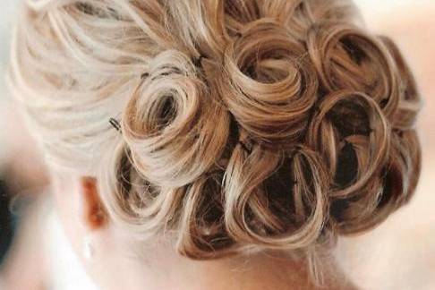 Curled Low Bun