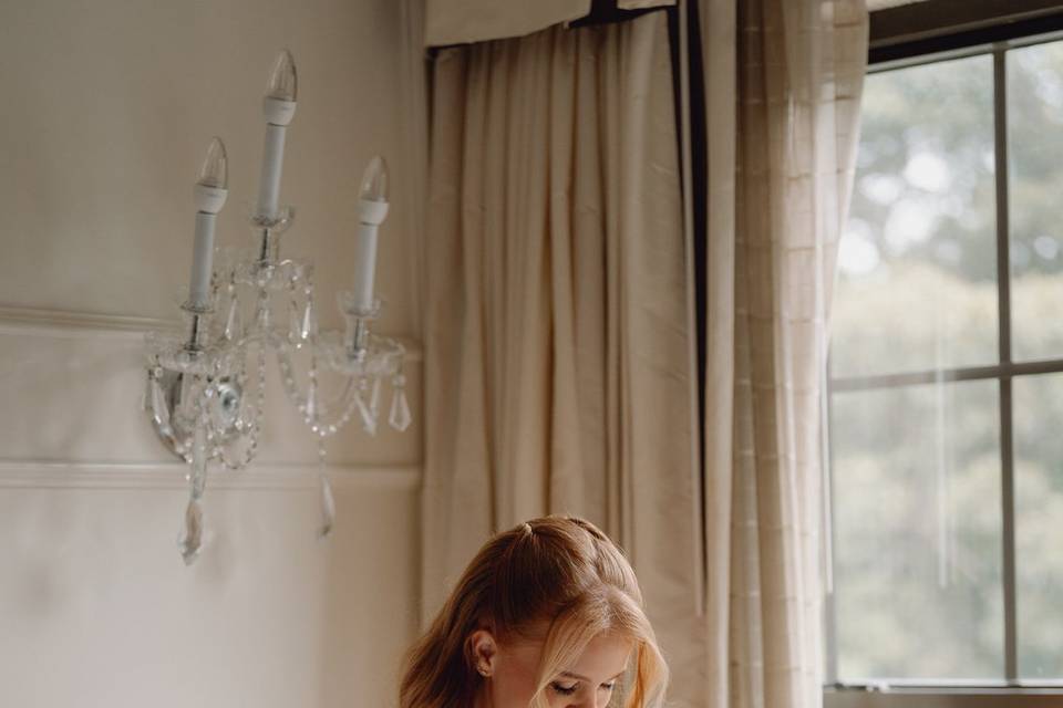 Bride Getting Ready