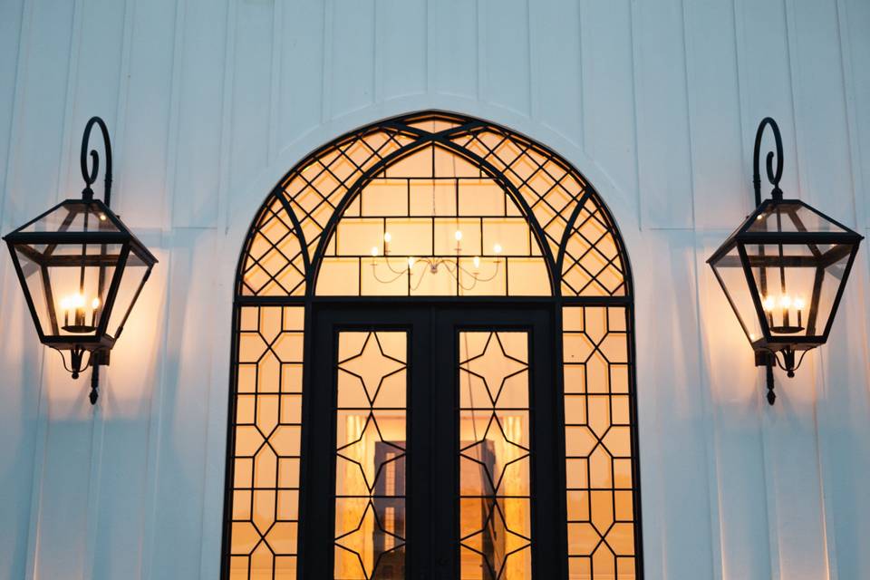 The Chapel Entrance at Dusk