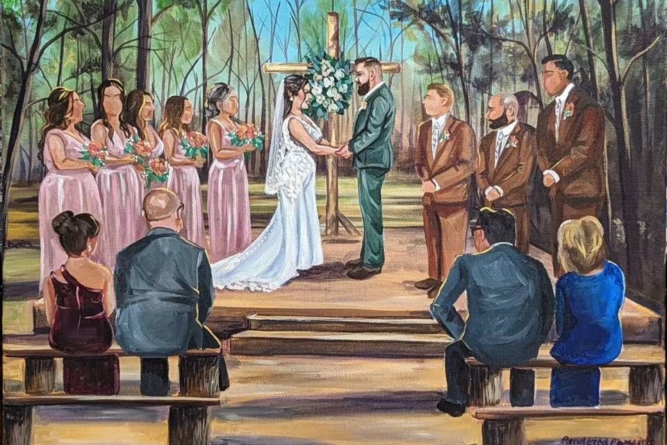 At the altar 16x20