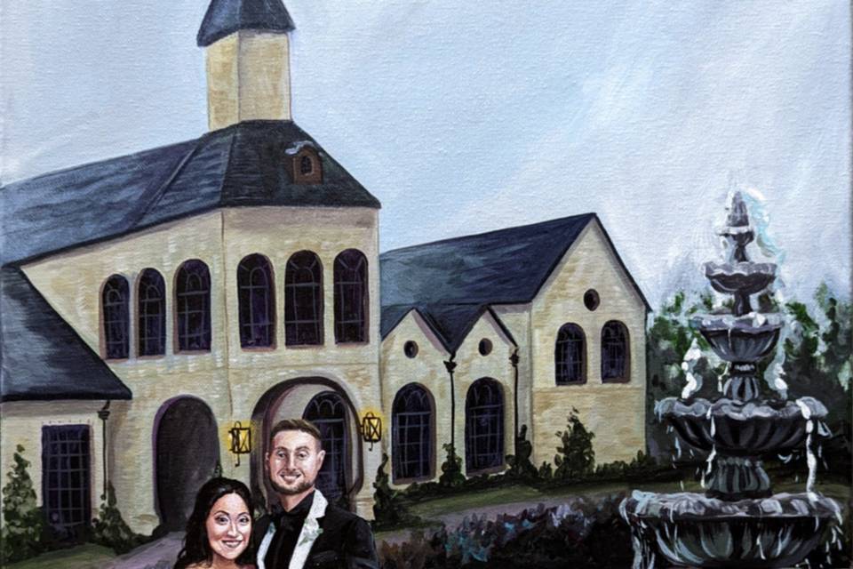 Just Married 16x20