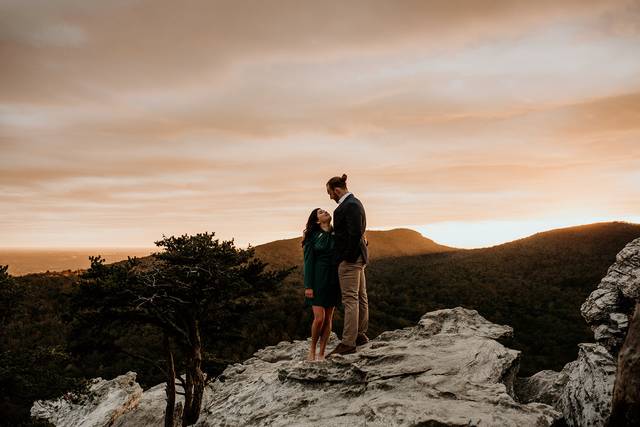 Hanging Rock NC Engagement - The Anchor Studio
