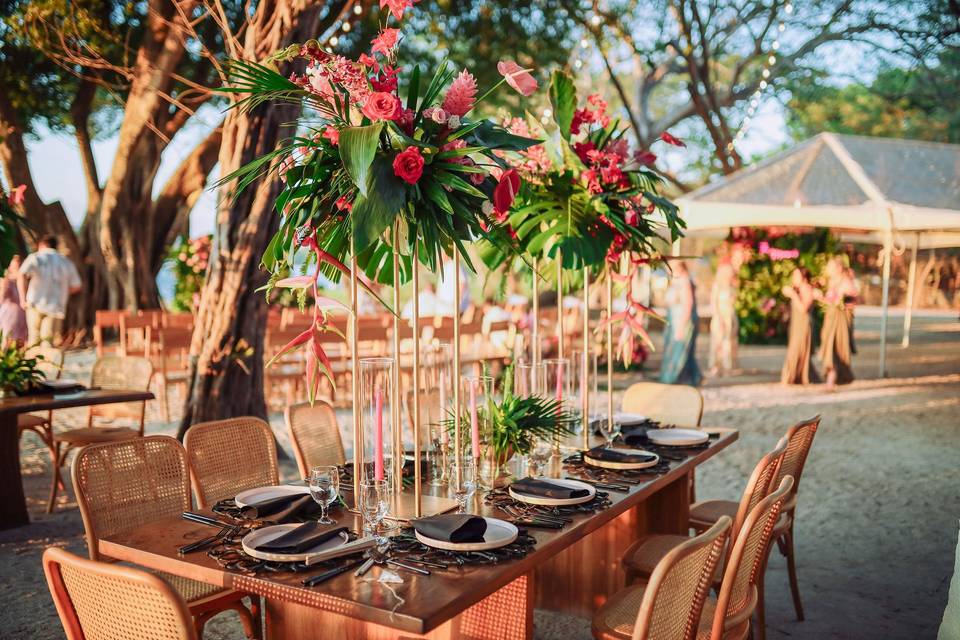 Beachfront costa rica wedding