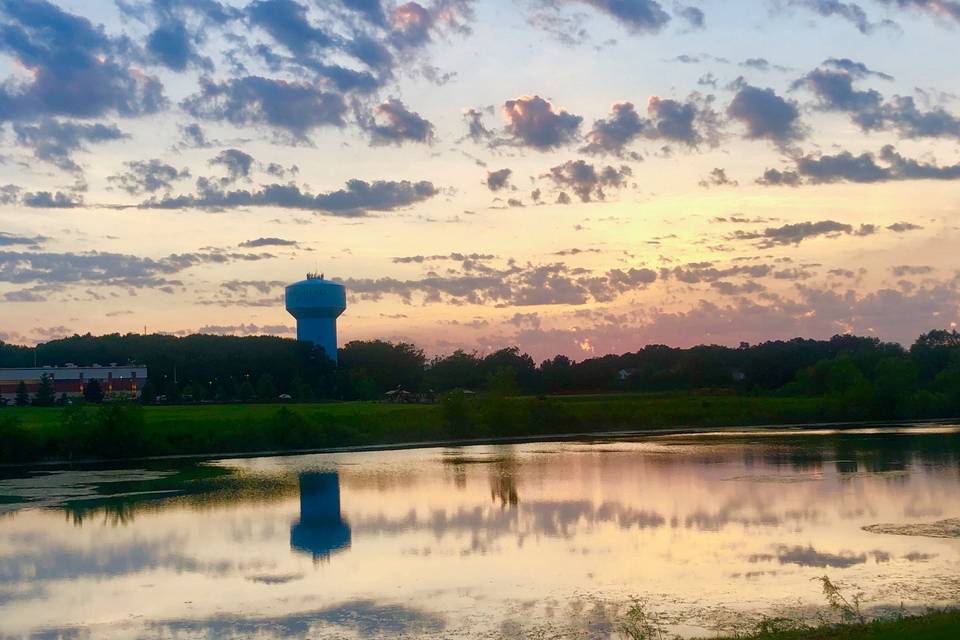 Sunset on Hook Lake