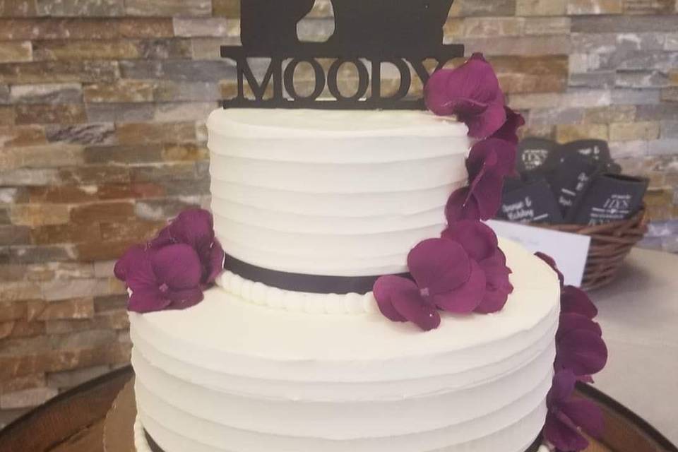 Custom acrylic cake topper