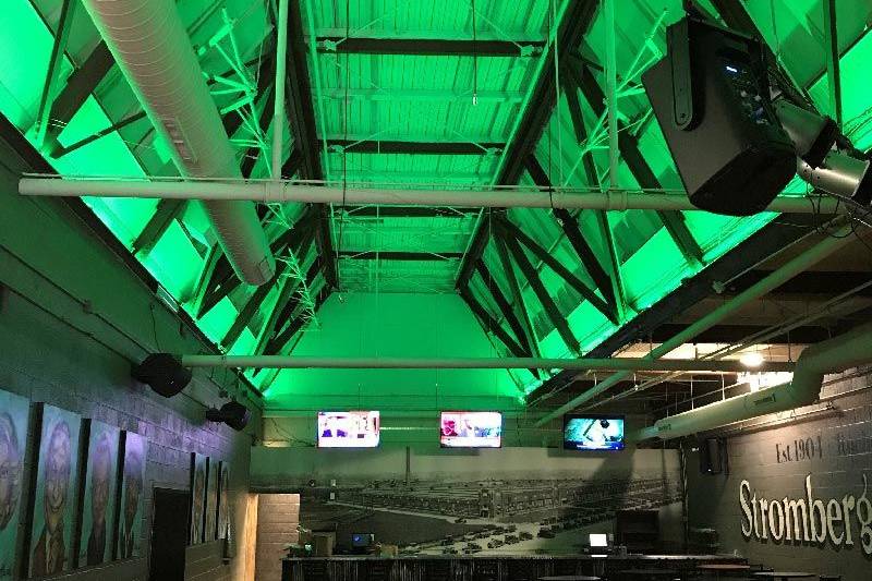 Color-changing ceiling to match your event