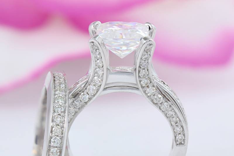 Princess Cut Wedding Set