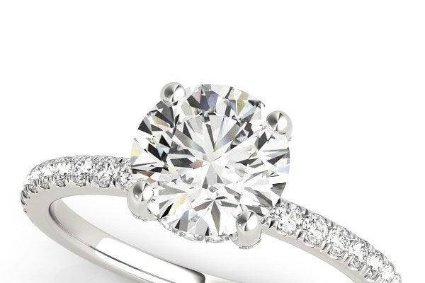 Scalloped Row Engagement Ring